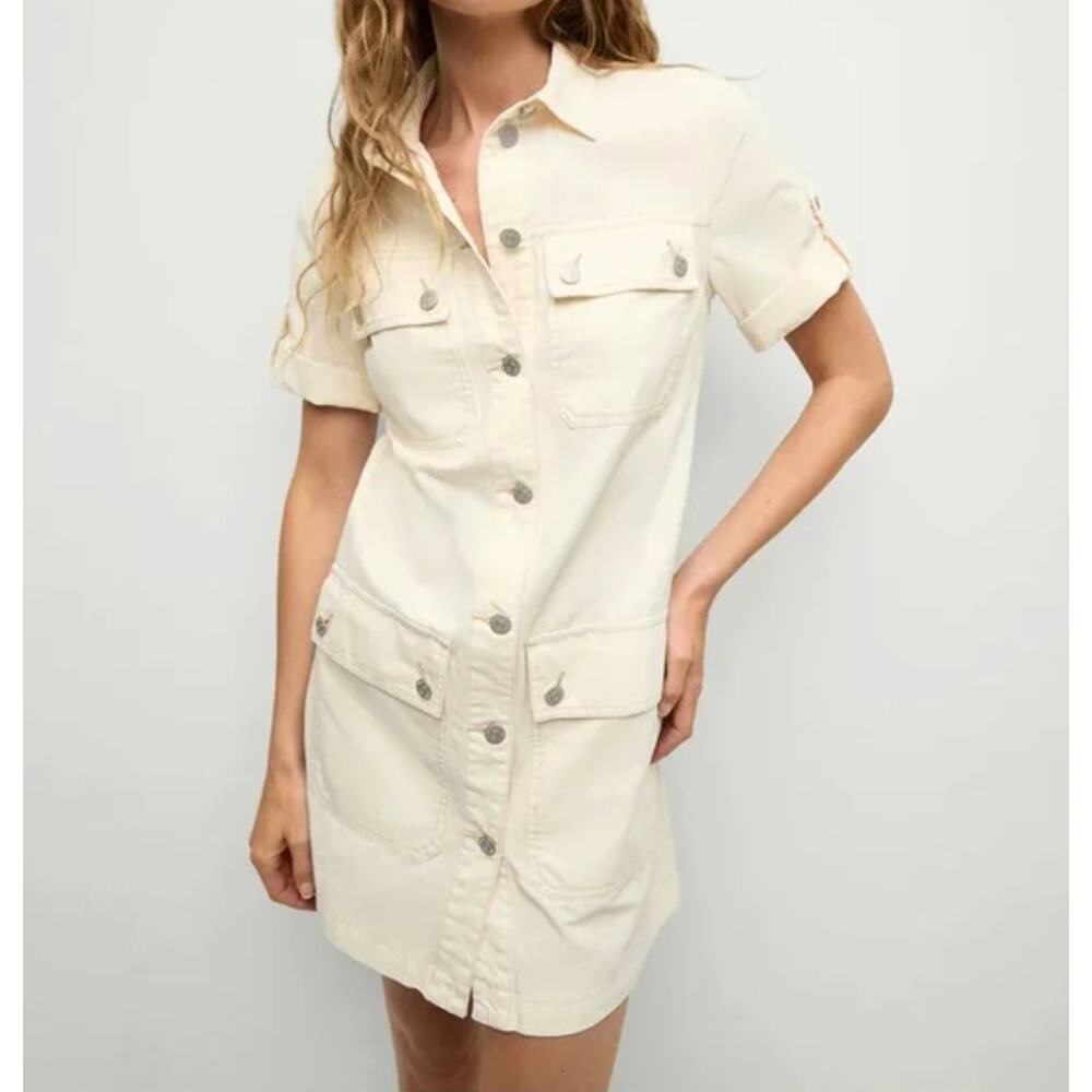 NWT Veronica Beard Warren Mini Dress Size 4 Womens 100% Cotton $398 SRP